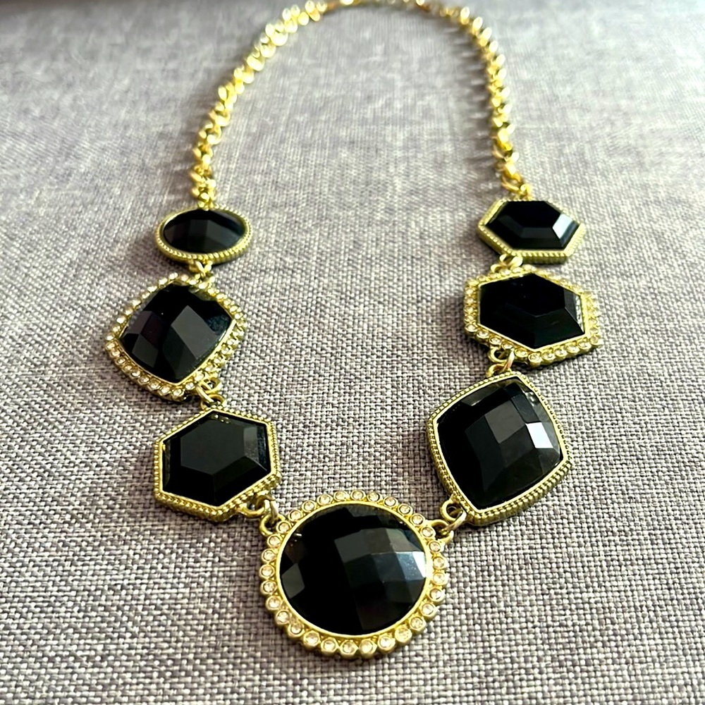 Black & Gold Statement Necklace